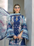 Elaf Premium Signature Embroidered Lawn Unstitched 3Pc Suit EST-06A LONDON BLUES