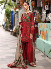 Charizma Combination Vol-02 Embroidered Linen Unstitched 3Pc Suit CCW7-12