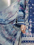 Elaf Premium Signature Embroidered Lawn Unstitched 3Pc Suit EST-06A LONDON BLUES