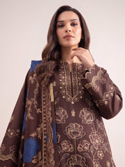 Laira by Cinq Embroidered Luxurious Peach Unstitched 3Pc Suit CL-02