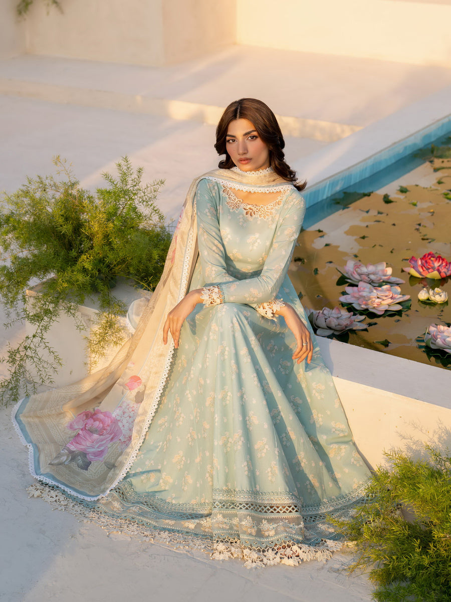Iznik Eid Festive Embroidered Luxury Lawn Unstitched 3Pc Suit EFL-06
