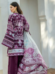 Elaf Premium Signature Embroidered Lawn Unstitched 3Pc Suit EST-06B AZOTIC