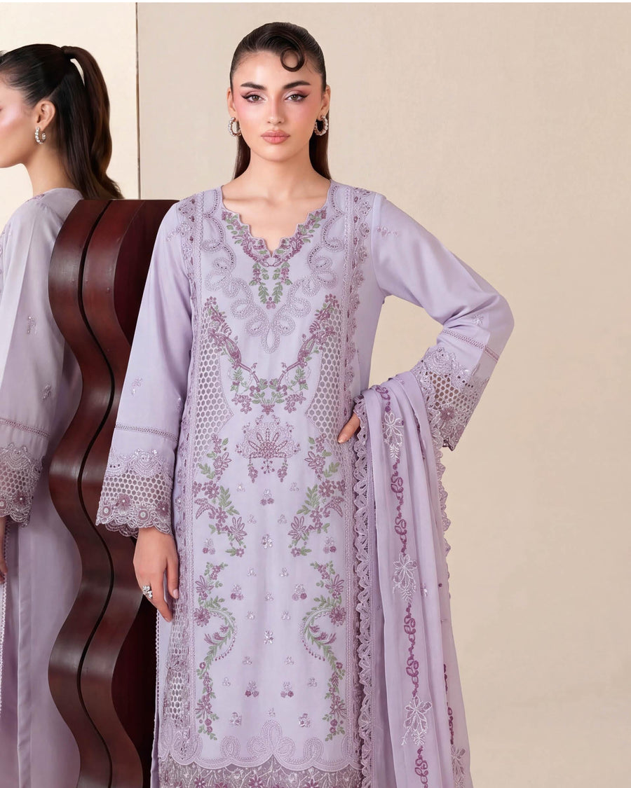 Ramsha Fasana Embroidered Luxury Lawn Unstitched 3Pc Suit LR-101