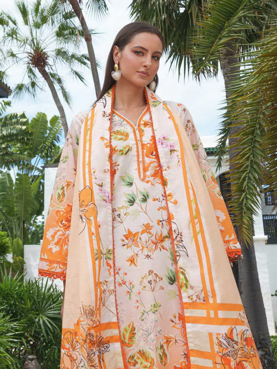 AL Zohaib Colors Digital Printed Khaddar Unstitched 3Pc Suit CK-08