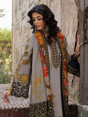Charizma Combination Vol-02 Embroidered Linen Unstitched 3Pc Suit CCW6-14