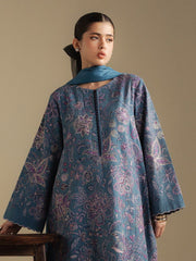 Coco by Zara Shahjahan Winter Unstitched Khaddar 3Pc Suit D-02B MIST