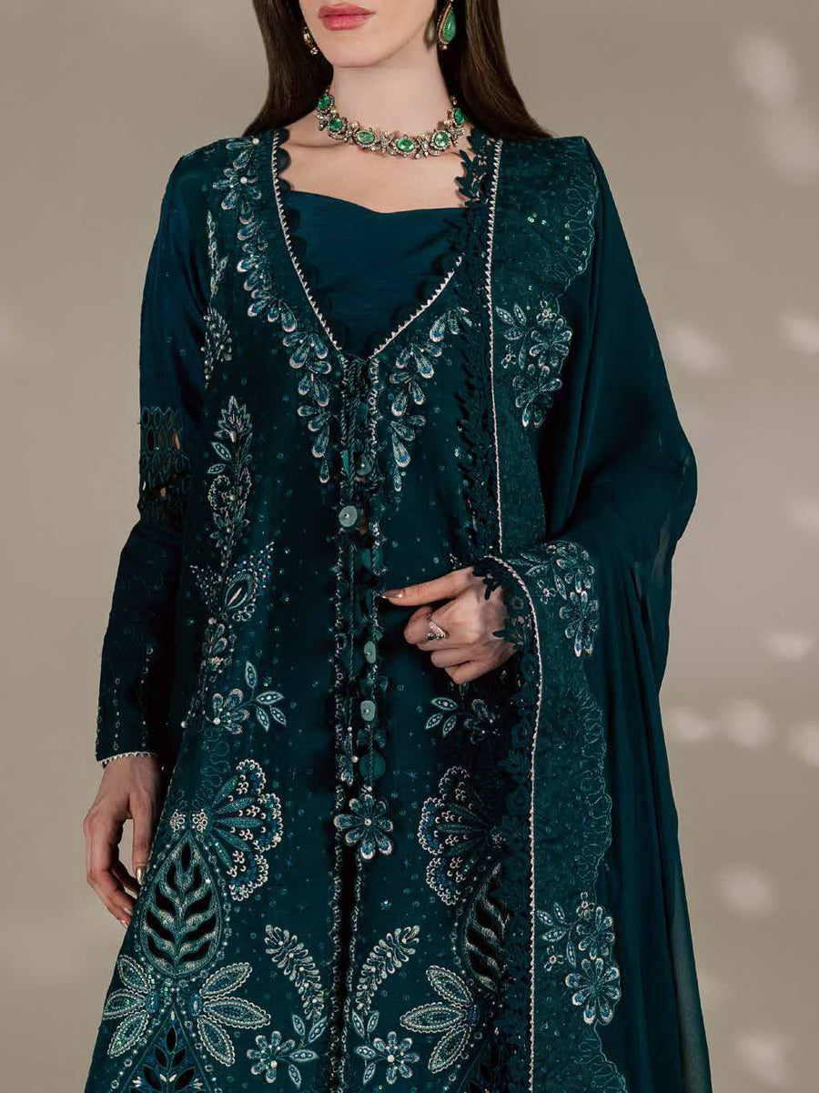 Nureh The Silk Embroidered Premium Silk Unstitched 3Pc Suit S-33