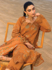 Rang Rasiya Carnation Embroidered Lawn Unstitched 3Pc Suit D-08 ISLA