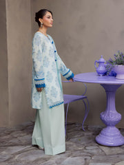 NUREH Signature Prints Unstitched Printed Lawn 3Pc Suit SP-158