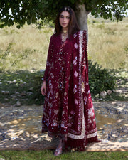 Suffuse by Sana Yasir Eid Lawn Unstitched Embroidered 3Pc Suit - NAREVI