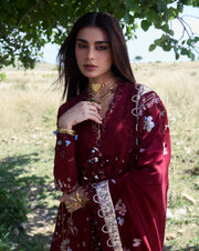 Suffuse by Sana Yasir Eid Lawn Unstitched Embroidered 3Pc Suit - NAREVI