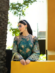 Elaf Premium Signature Embroidered Lawn Unstitched 3Pc Suit EST-07A STAY CURIOUS