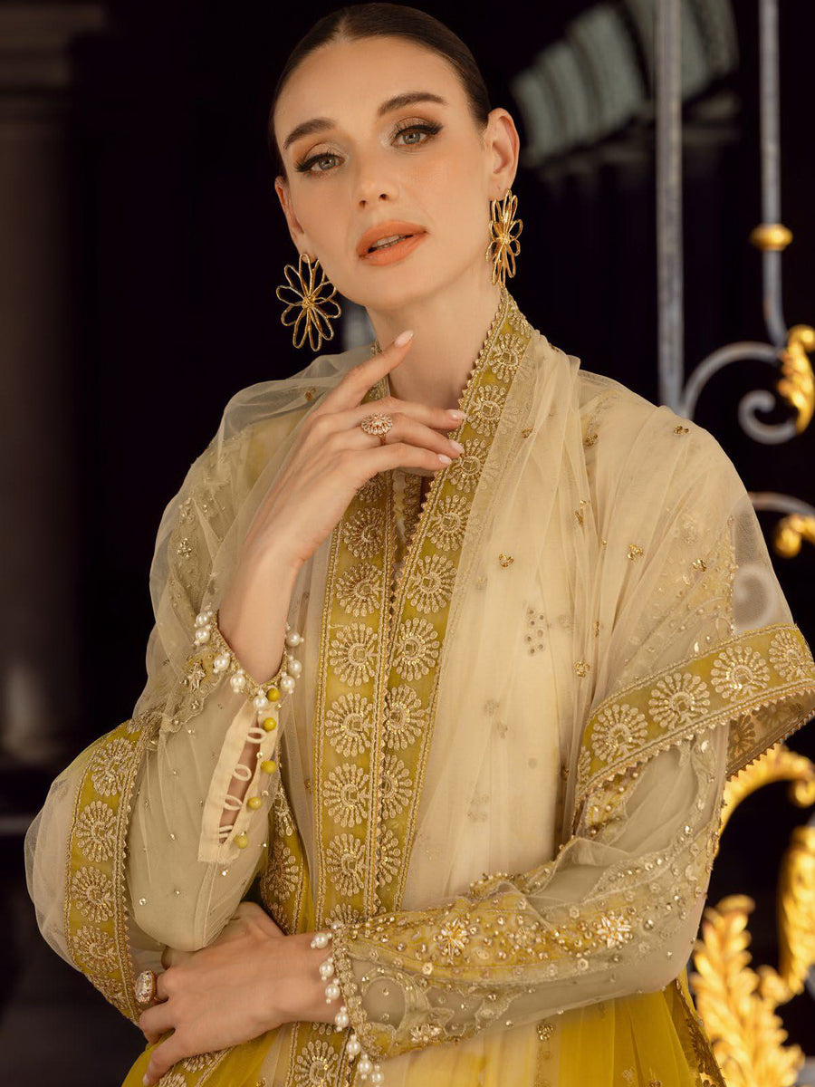 Charizma Festive Unstitched Exclusive Handwork 3Pc Suit ED5-04