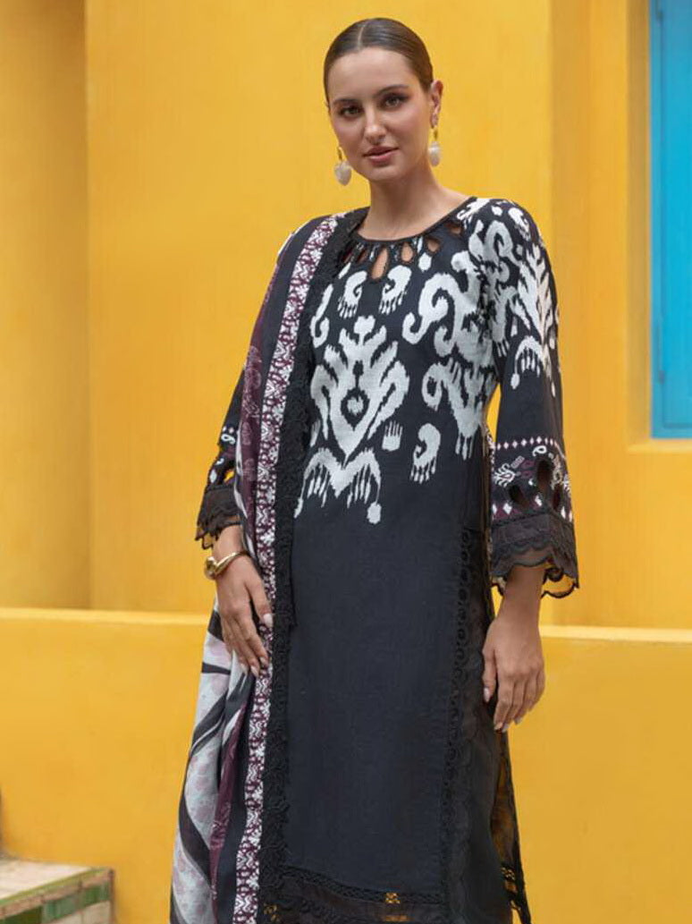 AL Zohaib Colors Digital Printed Khaddar Unstitched 3Pc Suit CK-10