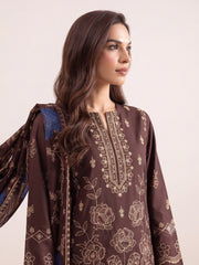 Laira by Cinq Embroidered Luxurious Peach Unstitched 3Pc Suit CL-02