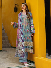 Elaf Premium Signature Embroidered Lawn Unstitched 3Pc Suit EST-07B GLORY