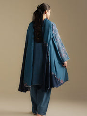 Coco by Zara Shahjahan Winter Unstitched Khaddar 3Pc Suit D-02B MIST