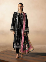 RajBari Sareen Premium Embroidered Viscose Unstitched 3Pc Suit D-05