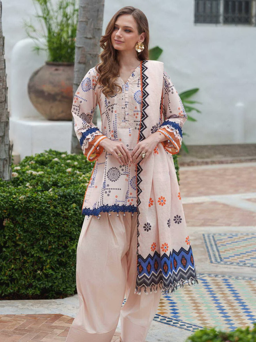 AL Zohaib Colors Digital Printed Khaddar Unstitched 3Pc Suit CK-11