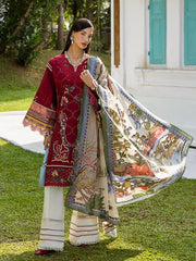 Esmel Mon Tresor Luxe Lawn Unstitched Embroidered 3Pc Suit ESL25-04