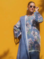 AL Zohaib Colors Digital Printed Khaddar Unstitched 3Pc Suit CK-12