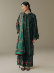Coco by Zara Shahjahan Prints Vol-05 Unstitched Linen 3Pc Suit D-02A Wild Fern