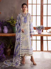NUREH Signature Prints Unstitched Printed Lawn 3Pc Suit SP-159