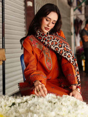 Charizma Poshima Embroidered Leather Unstitched 3Pc Suit PSW5-03