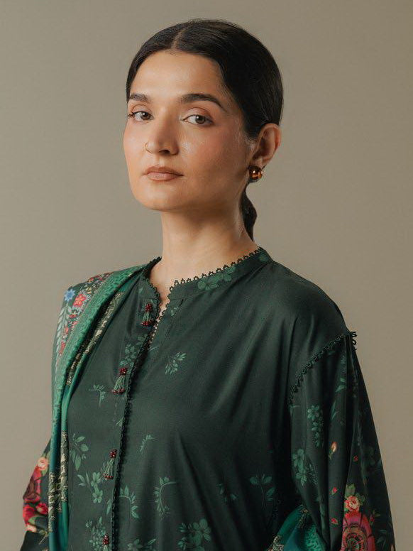 Coco by Zara Shahjahan Prints Vol-05 Unstitched Linen 3Pc Suit D-02A Wild Fern