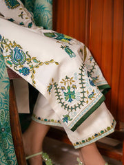 RajBari Parisa Premium Embroidered Lawn Unstitched 3Pc Suit D-05