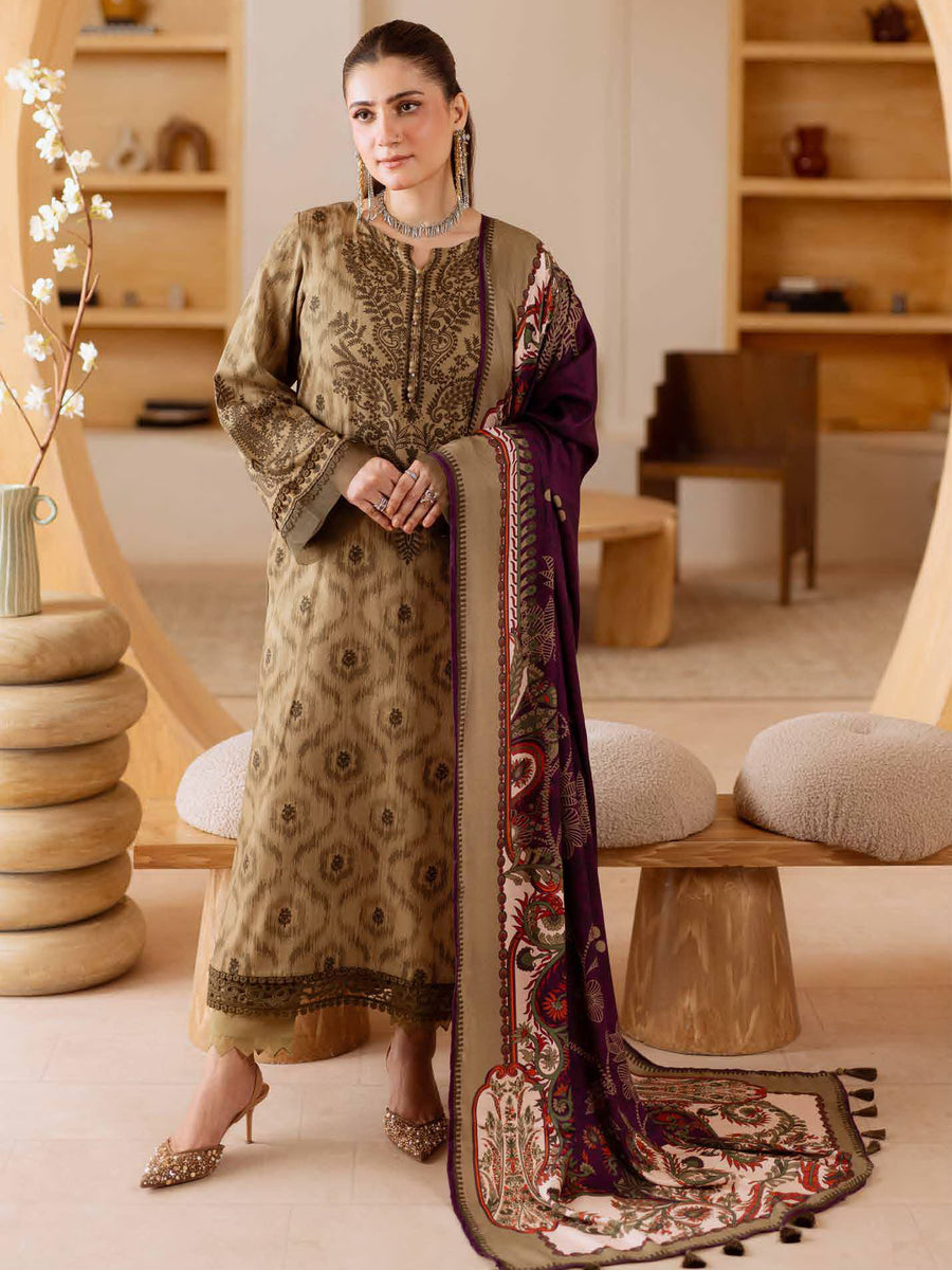 Nureh Signature Printed Marina Unstitched 3Pc Suit SP-184