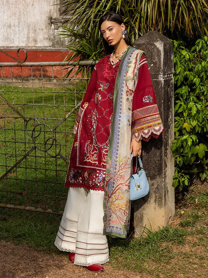 Esmel Mon Tresor Luxe Lawn Unstitched Embroidered 3Pc Suit ESL25-04