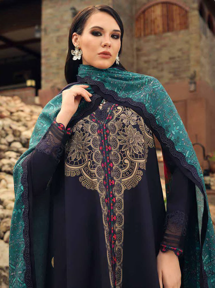 Charizma Combination Vol-02 Embroidered Linen Unstitched 3Pc Suit CCW7-13