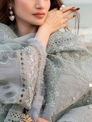 NUREH Khuwab Embroidered Swiss Lawn Unstitched 3 Piece Suit NE-145