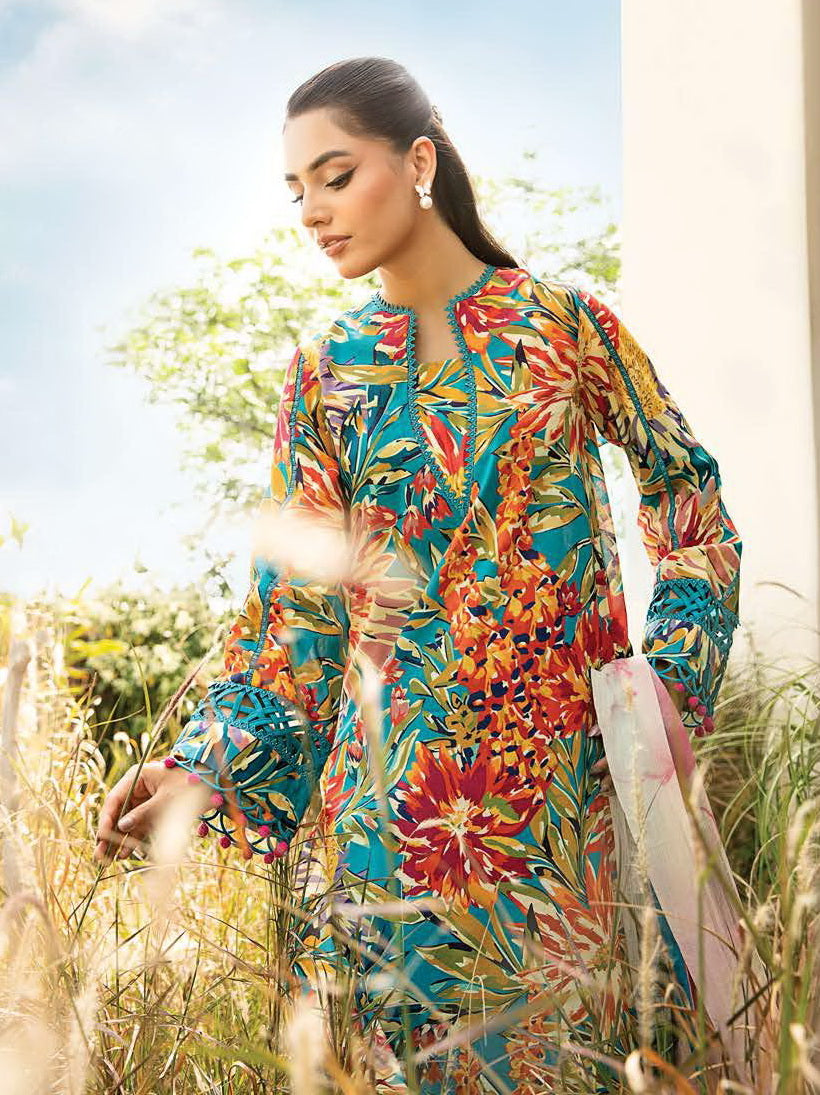 Maria.B M.Basics Embroidered Lawn Unstitched 3Pc Suit MB-CUS25-903A