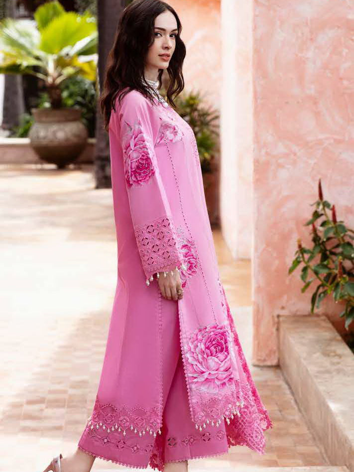 Charizma Reem Embroidered Lawn Unstitched 3Pc Suit RM5-03