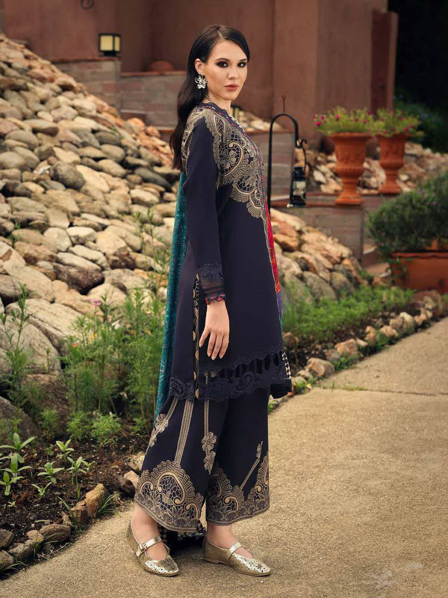 Charizma Combination Vol-02 Embroidered Linen Unstitched 3Pc Suit CCW7-13