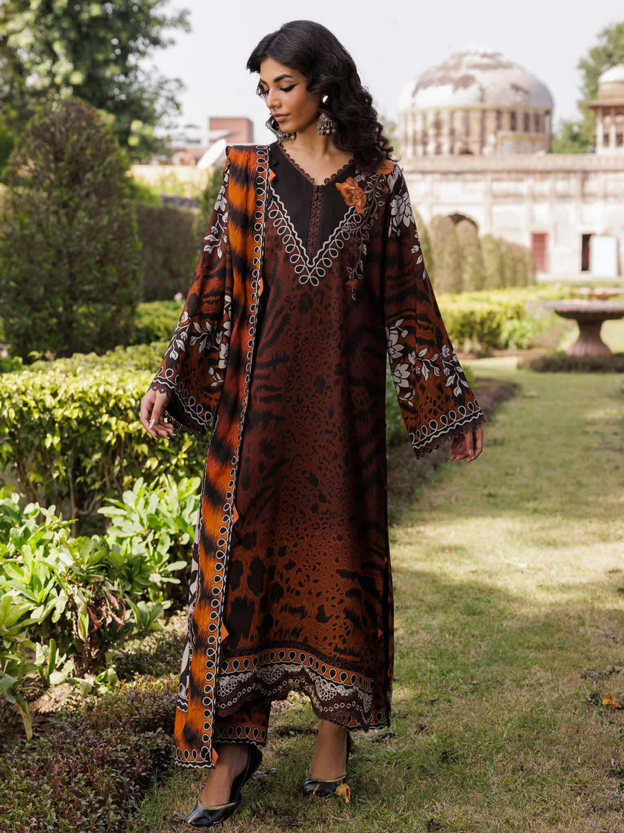 Charizma Combination Vol-02 Embroidered Linen Unstitched 3Pc Suit CCW6-15
