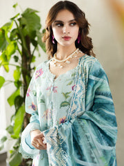 Riaz Arts Aafreen Embroidered Lawn Unstitched 3Pc Suit AF-166