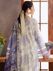 NUREH Signature Prints Unstitched Printed Lawn 3Pc Suit SP-159