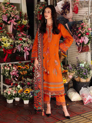 Charizma Poshima Embroidered Leather Unstitched 3Pc Suit PSW5-03