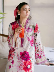 NUREH Ballerina Embroidered Chikankari Lawn Unstitched 2Pc Suit NU2-153