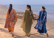 Rang Rasiya Carnation Embroidered Lawn Unstitched 3Pc Suit D-15 LEAH