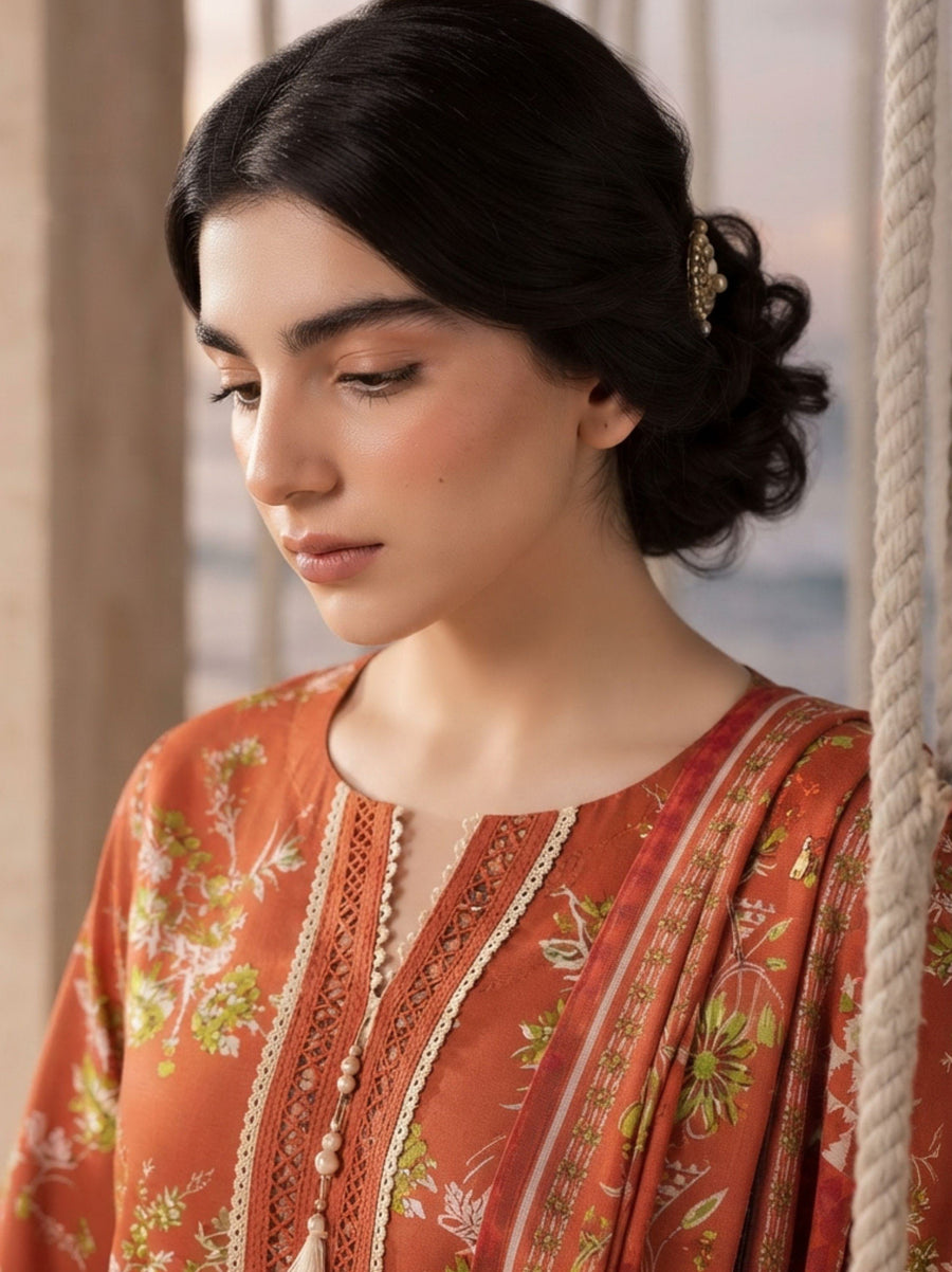 Sooz-e-Winter by Fiza Noor Printed Khaddar Unstitched 3Pc Suit D-07