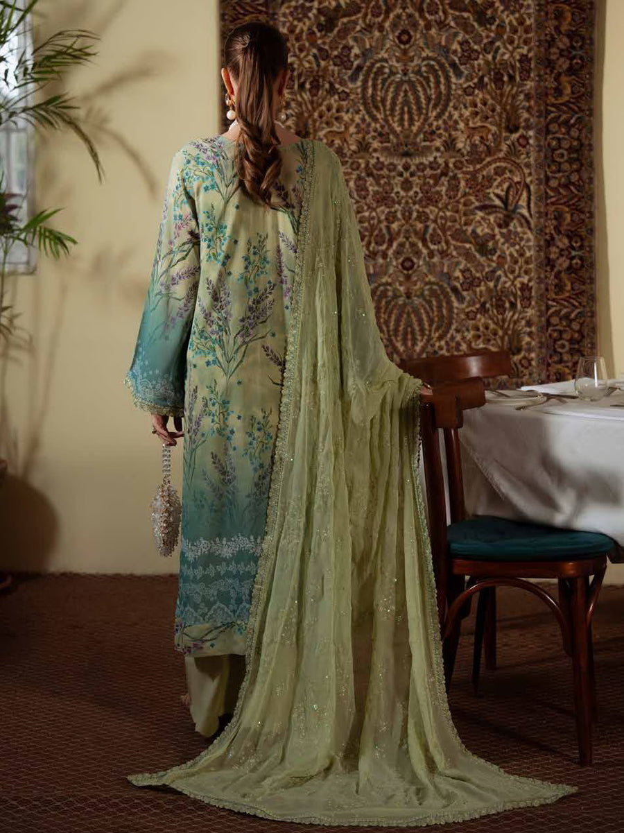 NUREH Maya Embroidered Swiss Lawn Unstitched 3Pc Suit NS-161