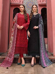 NUREH Bazar Embroidered Chikankari Lawn Unstitched 3Pc Suit NE-109