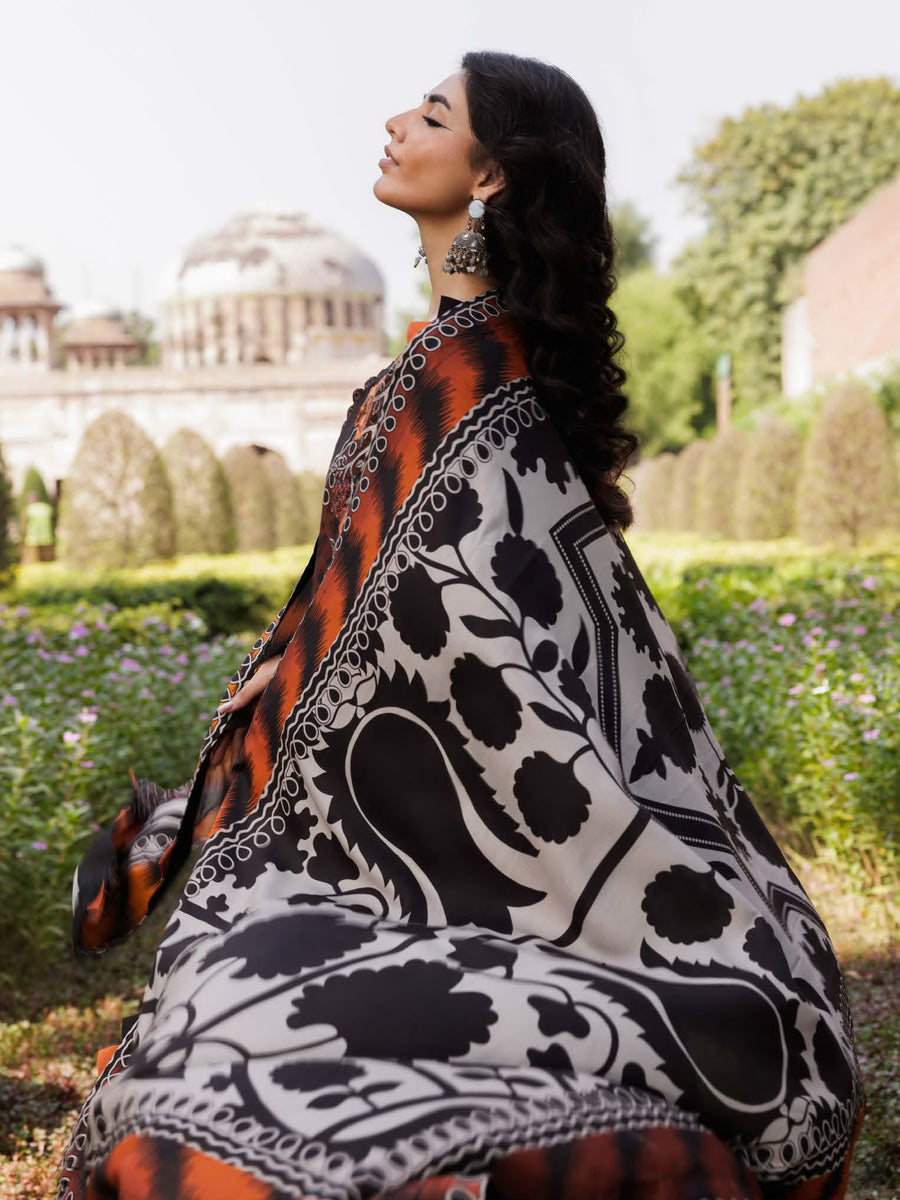 Charizma Combination Vol-02 Embroidered Linen Unstitched 3Pc Suit CCW6-15