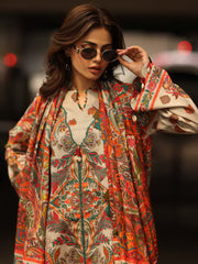 Charizma C-Print Vol-02 Printed Linen Unstitched 3Pc Suit CPW5-12