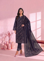 Zeenia Marina Digital Printed Linen Unstitched 3Pc Suit JS-05