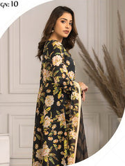 Motifz Zohra Vol-02 Digital Printed Lawn Unstitched 3Pc Suit D-10